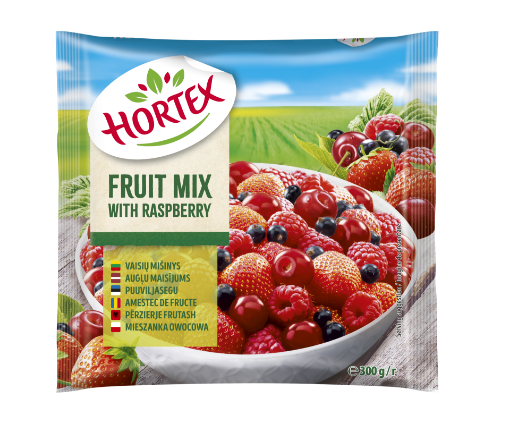 Снимка на Плодов микс с малини HORTEX 300г