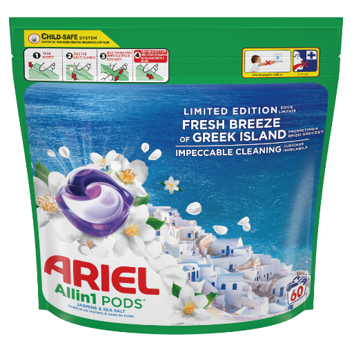 Снимка на Капсули за пране ARIEL 60БР. Fresh Breeze