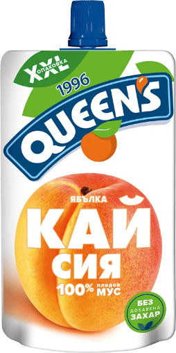 Снимка на Мус Queen's 200мл кайсия и ябълка