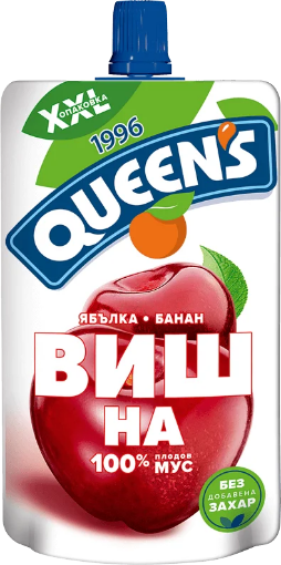 Снимка на Мус Queens's 200мл вишна и банан