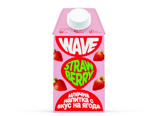 Снимка на Млечна напитка Wave 500мл ягода