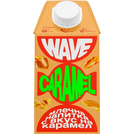 Снимка на Млечна напитка Wave 500мл карамел