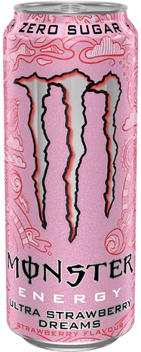 Снимка на Енергийна напитка MonsterUltra Strawberry Dreams 500 мл кен
