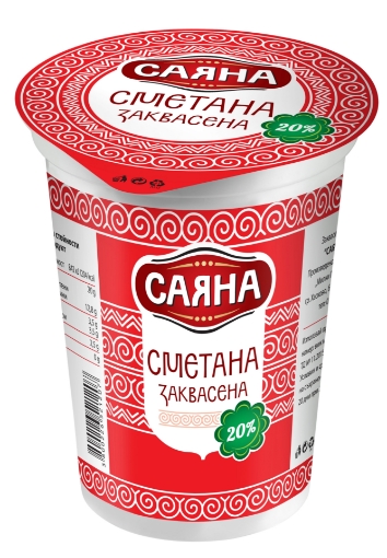 Снимка на Заквасена сметана Саяна 400г
