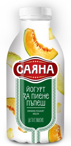 Снимка на Йогурт за пиене Саяна 300мл пъпеш