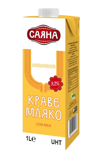 Снимка на Прясно мляко краве 3,2% Саяна 1л