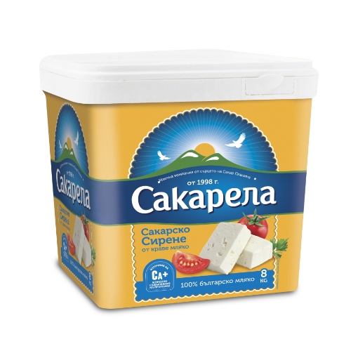 Снимка на Сирене краве сакарско Сакарела 8кг кутия