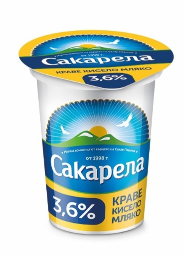 Снимка на Кисело мляко краве Сакарела 3,6%