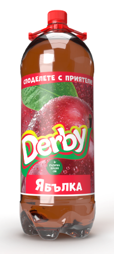Снимка на Газирана безалкохолна напитка Derby 3л ябълка