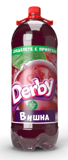 Снимка на Газирана безалкохолна напитка Derby 3л вишна