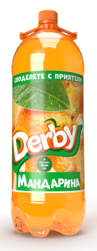 Снимка на Газирана безалкохолна напитка Derby 3л мандарина