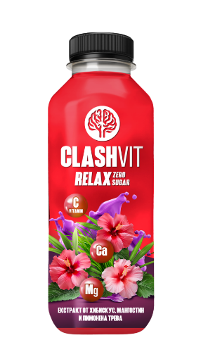 Снимка на Витаминна вода ClashVit 475мл Relax