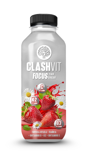 Снимка на Витаминна вода ClashVit 475мл Focus