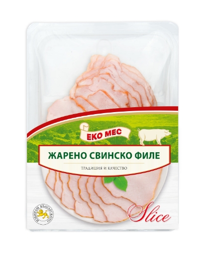 Снимка на Свинско филе жарено Еко-Мес 130г слайс