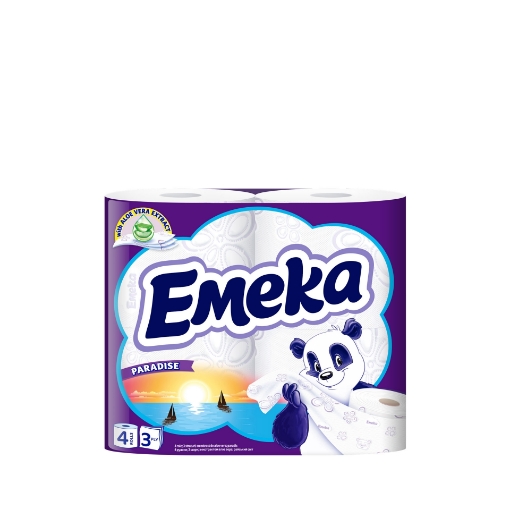 Снимка на Тоалетна хартия Емека 4бр Paradise