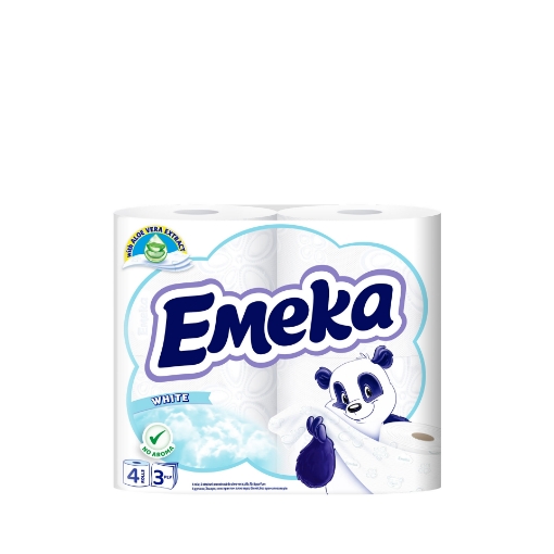 Снимка на Тоалетна хартия Емека 4бр White