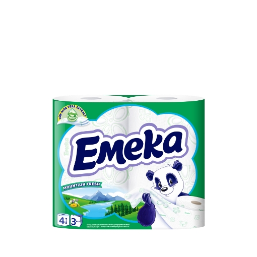 Снимка на Тоалетна хартия Емека 4бр Mountain Fresh