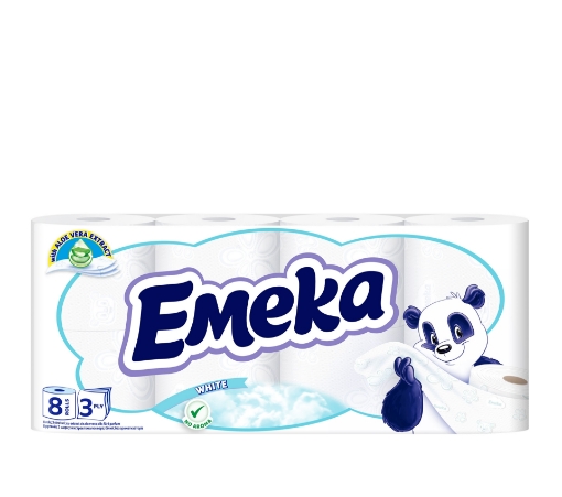 Снимка на Тоалетна хартия Емека 8бр White