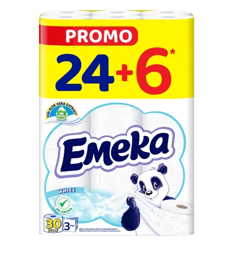 Снимка на Тоалетна хартия Емека 24-6бр White