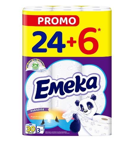 Снимка на Тоалетна хартия Емека 24-6бр Paradise
