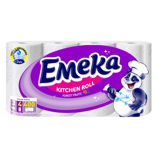 Снимка на Кухненска хартия Емека 4бр ForestFruits