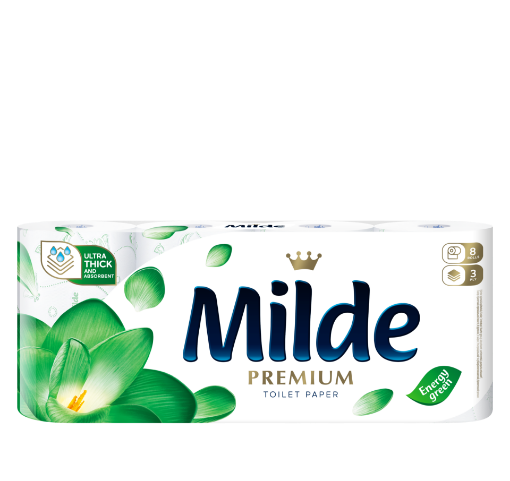 Снимка на Тоалетна хартия Milde 8бр Green