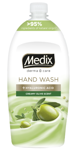 Снимка на Течен сапун MEDIX DERMA CARE Creamy Olive Scent 800мл пълнител