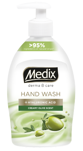Снимка на Течен сапун MEDIX DERMA CARE Creamy Olive Scent 400мл помпа