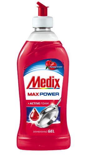 Снимка на Препарат за съдове MEDIX MAX POWER GEL Pomegranate 415мл