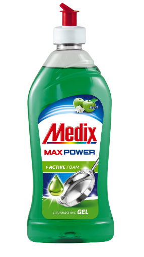 Снимка на Препарат за съдове MEDIX MAX POWER GEL Apple 415мл