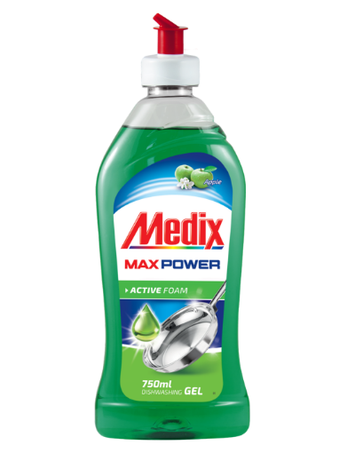 Снимка на Препарат за съдове MEDIX MAX POWER GEL Apple 750мл