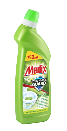 Снимка на Препарат за почистване Medix WC GEL Apple & Mint 750мл