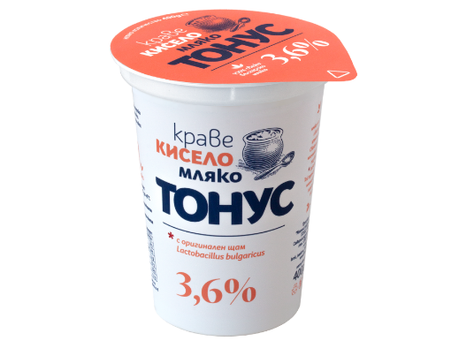 Снимка на Кисело мляко Тонус 3,6% 400г