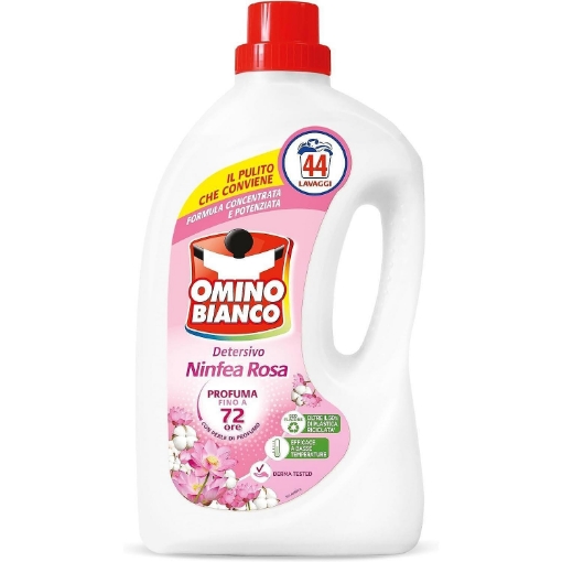 Снимка на Течен перилен препарат Omino Bianco 1.76л розова водна лилия