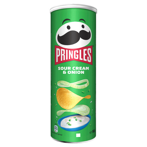 Снимка на Чипс Pringles 165г сметана и лук