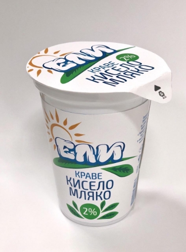 Снимка на Кисело мляко краве Ели 2% 370г