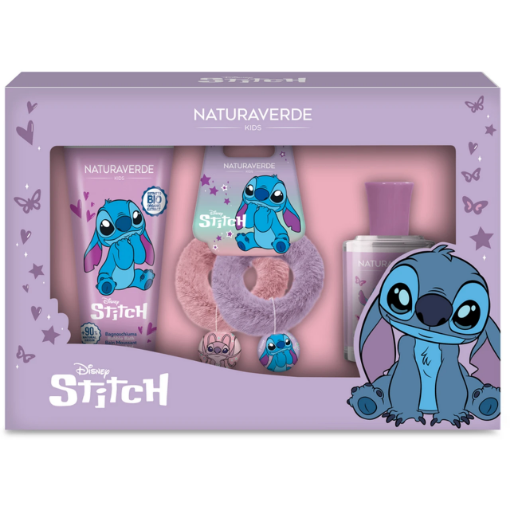 Снимка на Комплект Stitch - тоалетна вода, душ пяна и аксесоар за коса