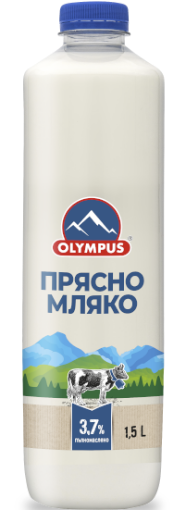 Снимка на Прясно мляко краве 3,7% Olympus 1,5л