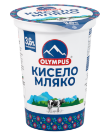 Снимка на Кисело мляко 3,6% Olympus 400г