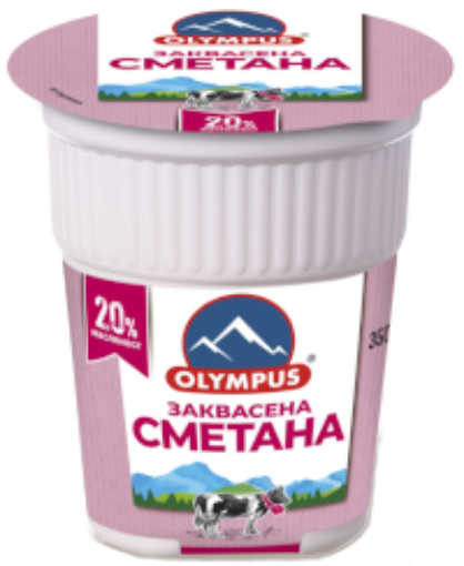 Снимка на Сметана заквасена 20% Olympus 350г