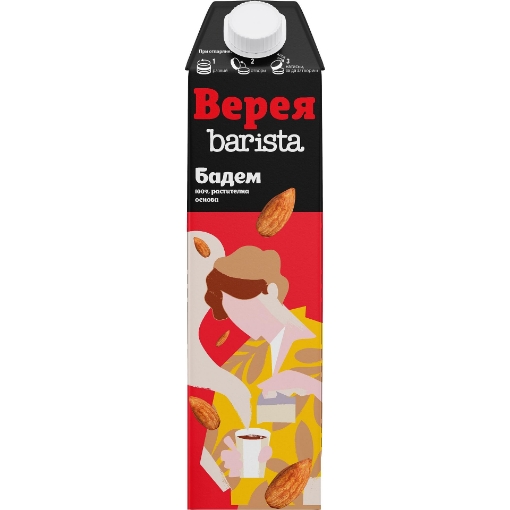 Снимка на Ядкова напитка Верея Barista 1л бадем
