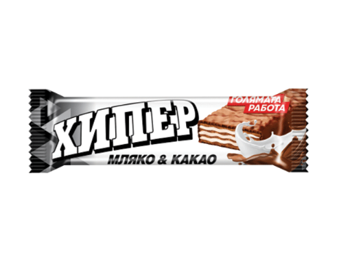 Снимка на Вафла Хипер 50г мляко и какао
