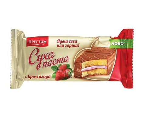 Снимка на Суха паста Престиж 30г крем ягода