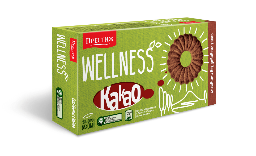Снимка на Бисквити Wellness 115г какао