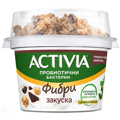 Снимка на Закуска Activia 165г черен шоколад