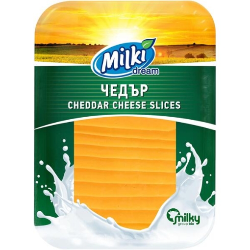 Снимка на Сирене чедър Milki Dream 150г слайс