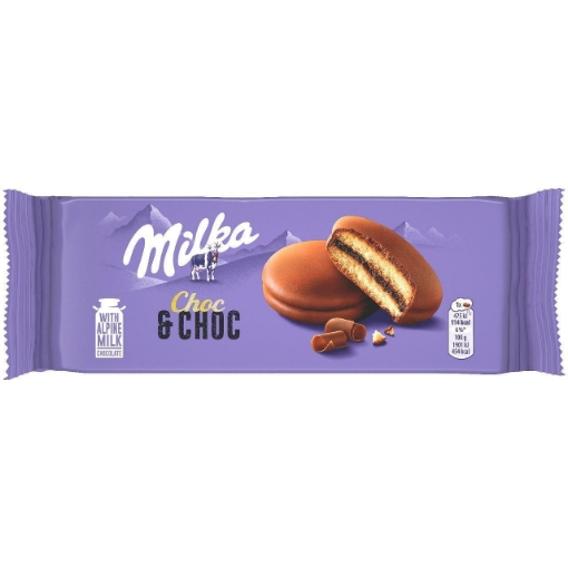 Снимка на Бисквити Milka Choc&Choc 150г сандвич