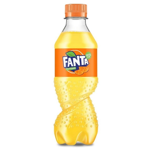 Снимка на Газирана безалкохолна напитка Fanta 300мл портокал