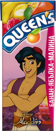 Снимка на Сок Queens's 200мл банан, ябълка и малина