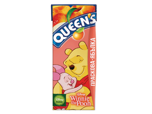 Снимка на Сок Queen's 200мл праскова и ябълка